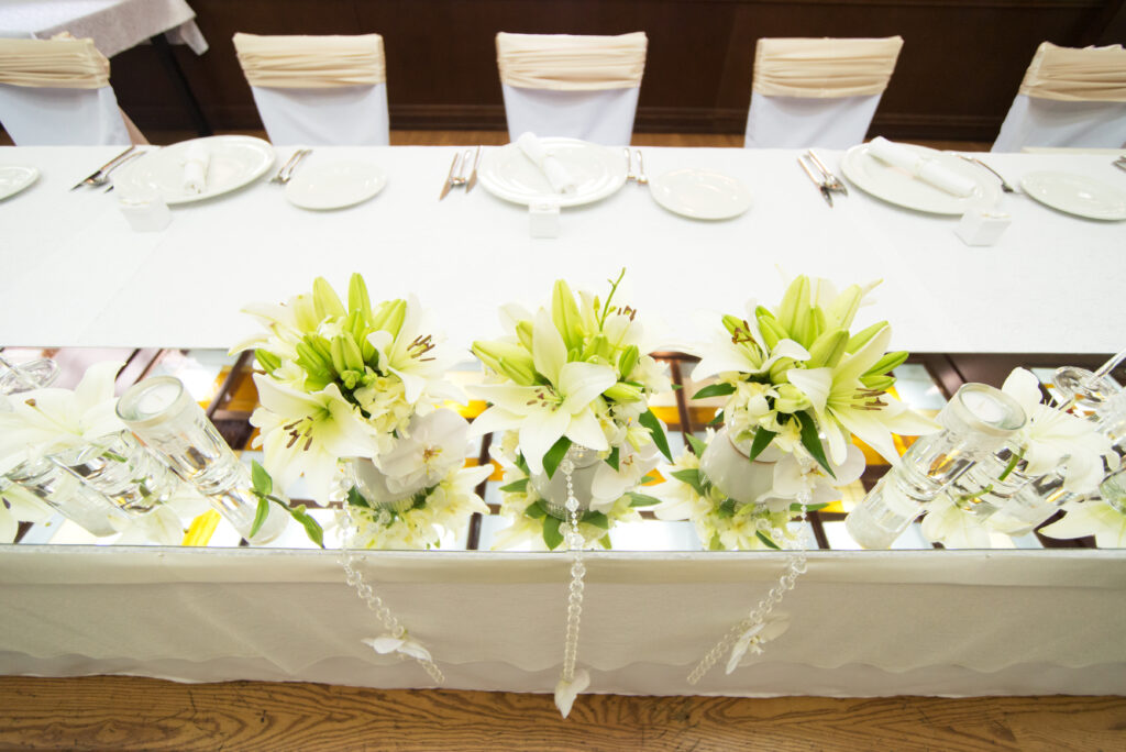 top table for a wedding 